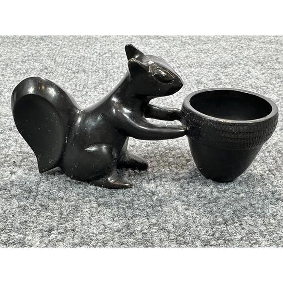 Crate & Barrel Bronze Metal Squirrel Acorn Tea Light‎ Candle Holder Toothpick - Picture 3 of 5